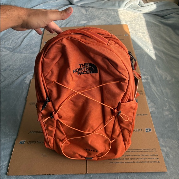 The North Face Jester Laptop Backpack Iron Bronze Dark Heather Orange One Size - Picture 8 of 15